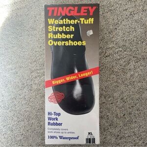 Tingley Black Weather-Tuff Rubber Overshoes